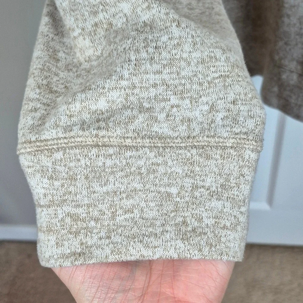 Greg Norman tan‎ beige quarter zip mock neck pullover sweater men's XXL